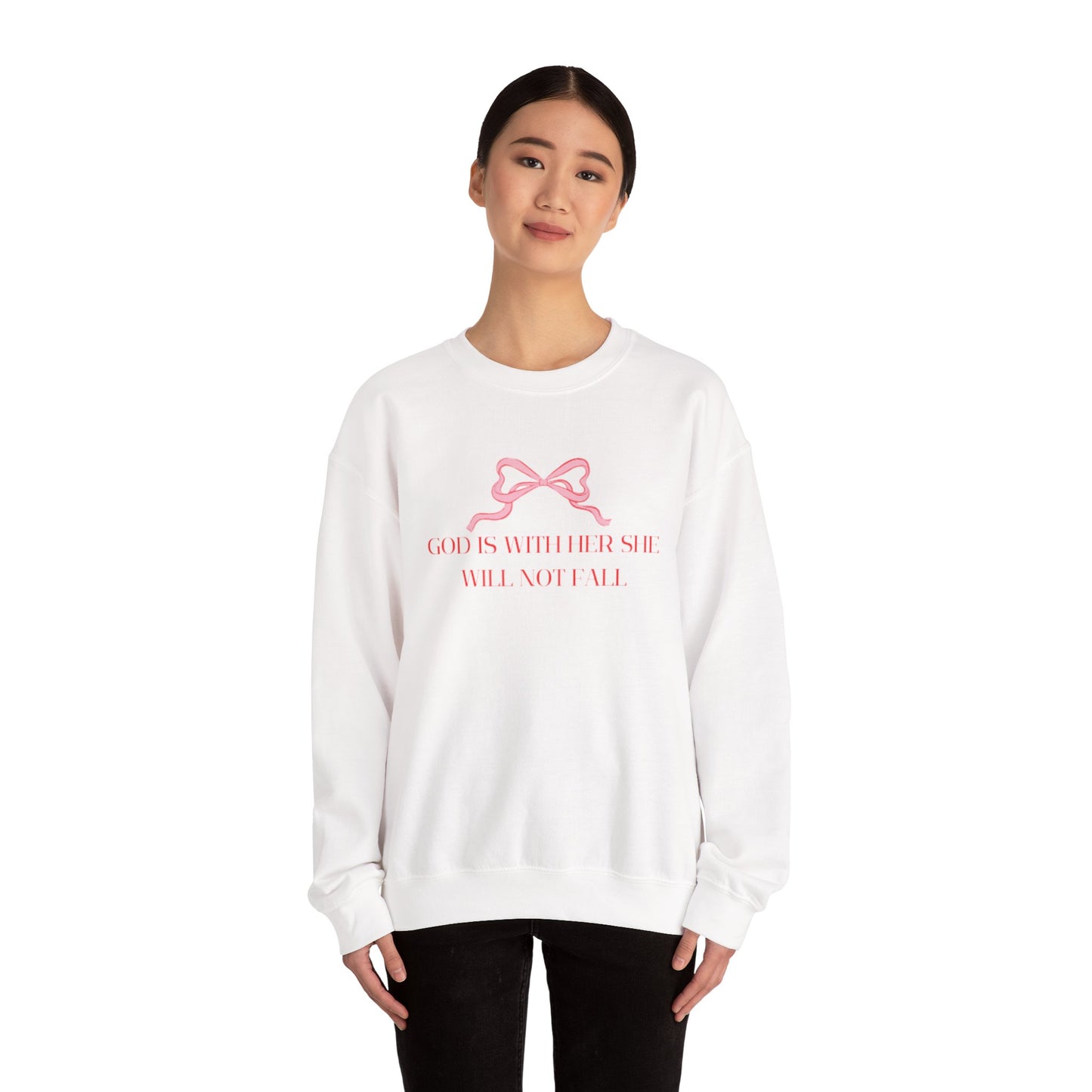 God is With Her Crewneck Sweatshirt